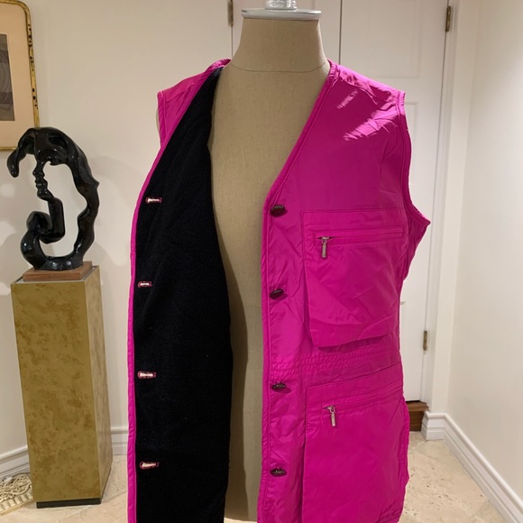 Sporty pink vest lined with fleece - Picture 2 of 9